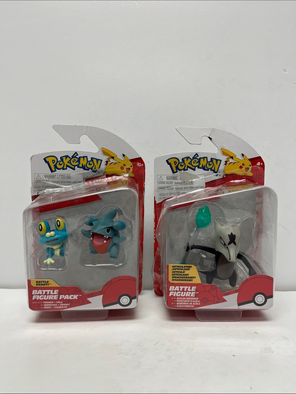 Pokemon Battle Figure Pack - Alolan Marowak, Froakie, Gible
